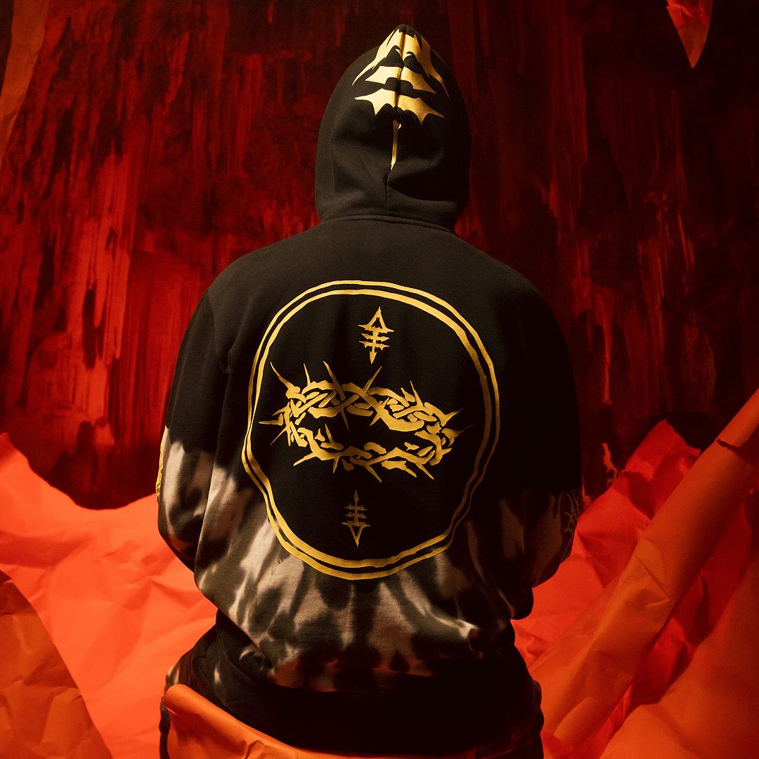 DISEMBODIED TYRANT X SHIBORI HOODIE