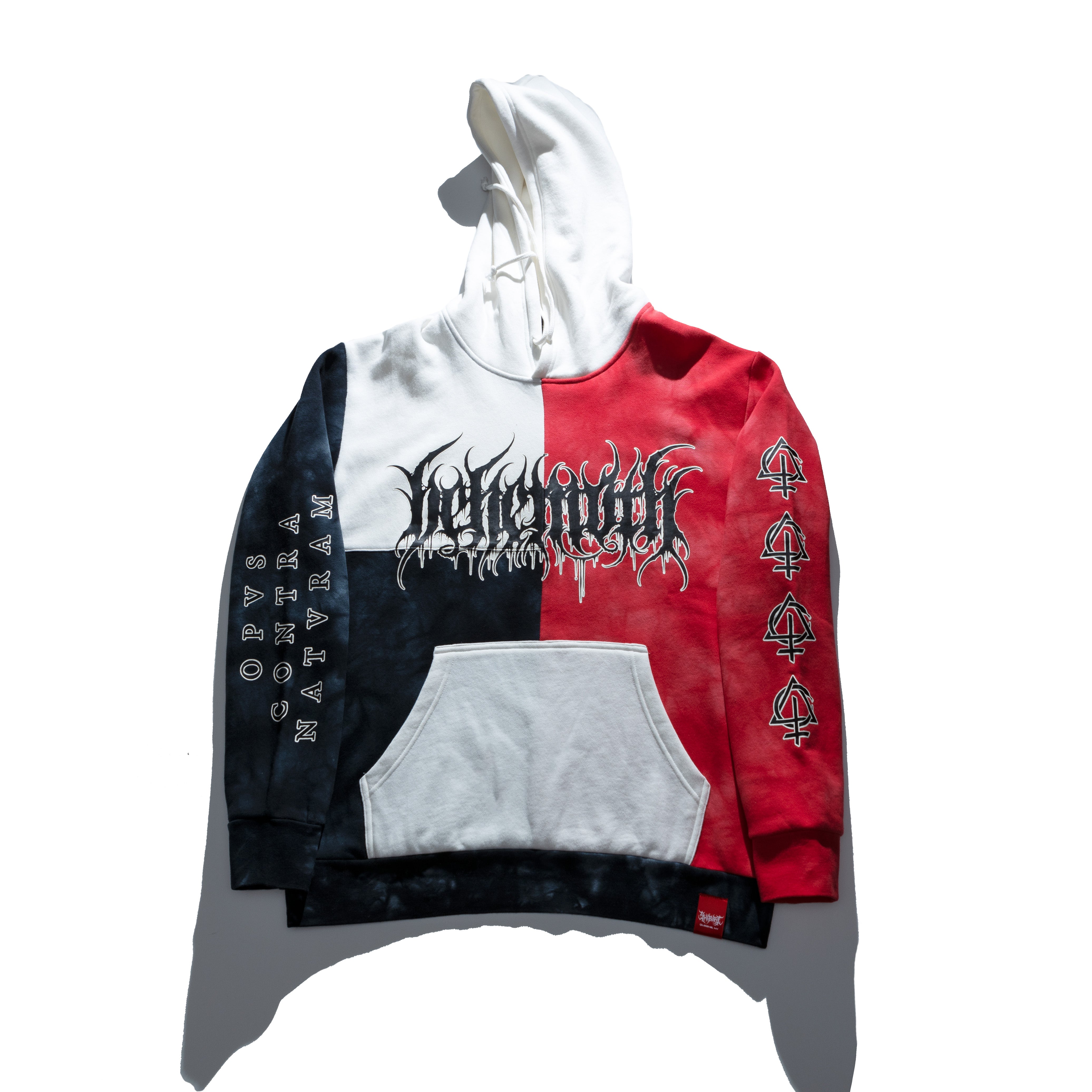 BEHEMOTH x SHIBORI PATCHWORK HOODIE