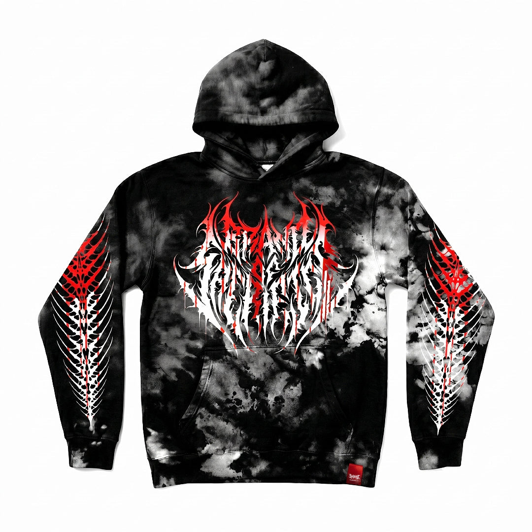 トップス THERED THREAD print hoodie 1 toys BRAND OF SACRIFICE x SHIBORI SEEING RED HOODIE – Shibori Threads