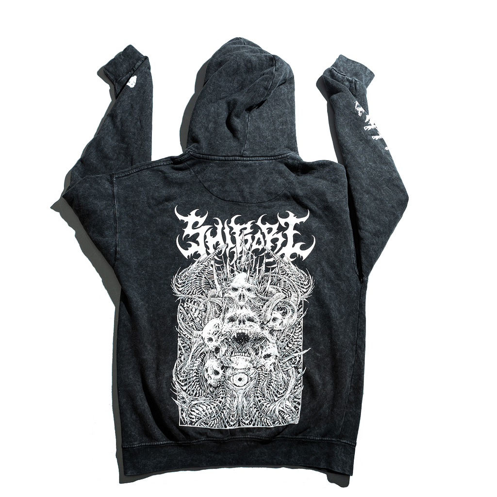 theredthread S sheer hoodie sparkles BK