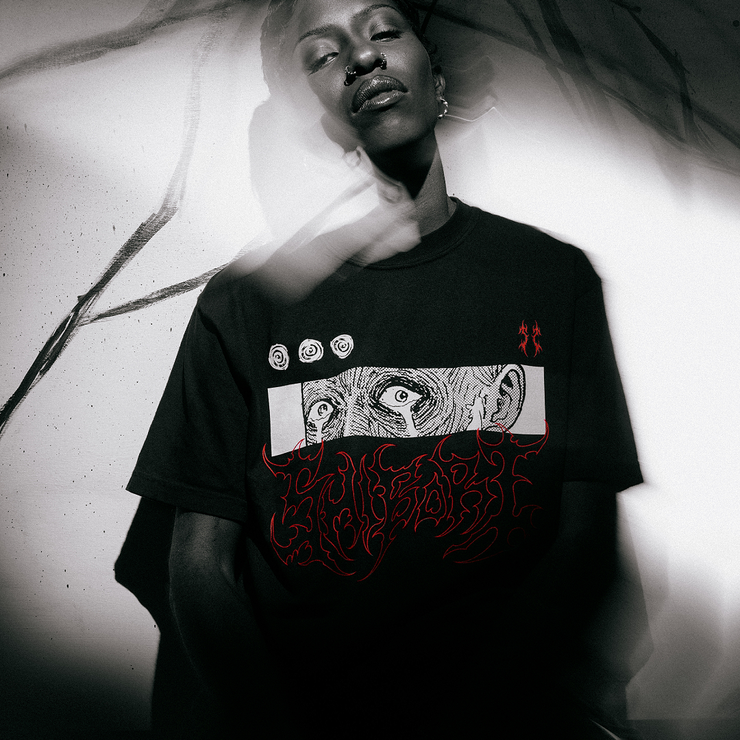 SHIBORI THREADS X JUNJI ITO MANIAC - AM I BEAUTIFUL TEE