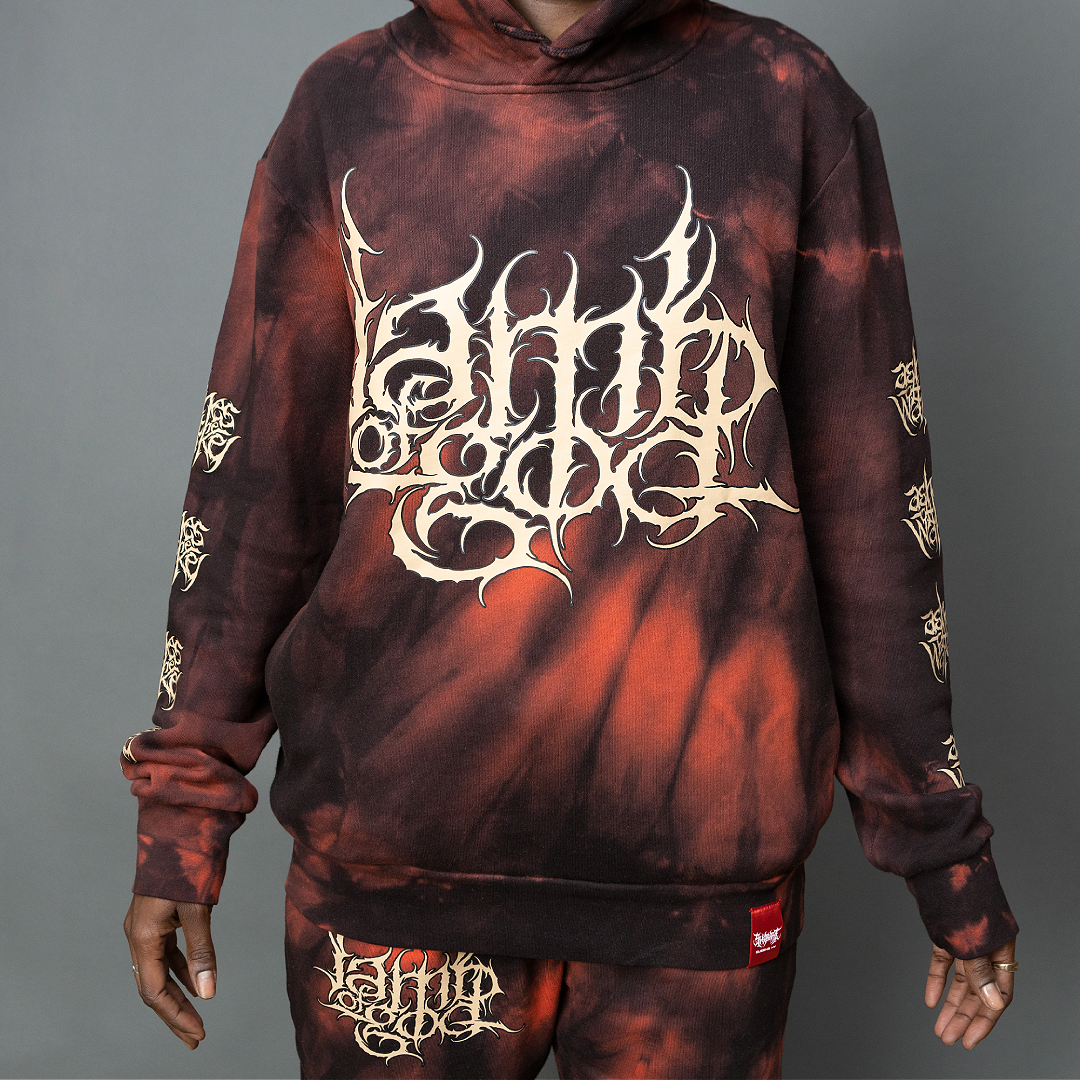 LAMB OF GOD x SHIBORI HOODIE