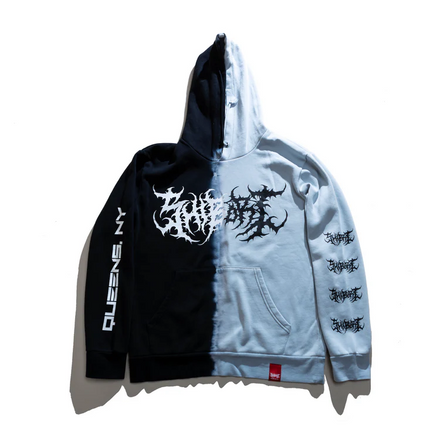 SHIBORI STAPLES™ SPLIT DYE HOODIE