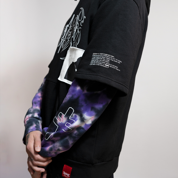 PRESIDENT X SHIBORI LAYERED HOODIE