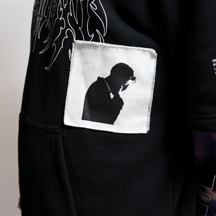 PRESIDENT X SHIBORI LAYERED HOODIE