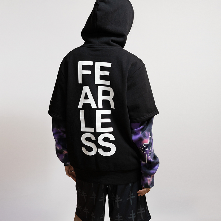 PRESIDENT X SHIBORI LAYERED HOODIE