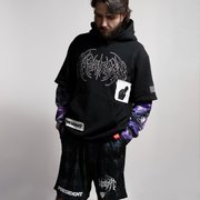 PRESIDENT X SHIBORI LAYERED HOODIE