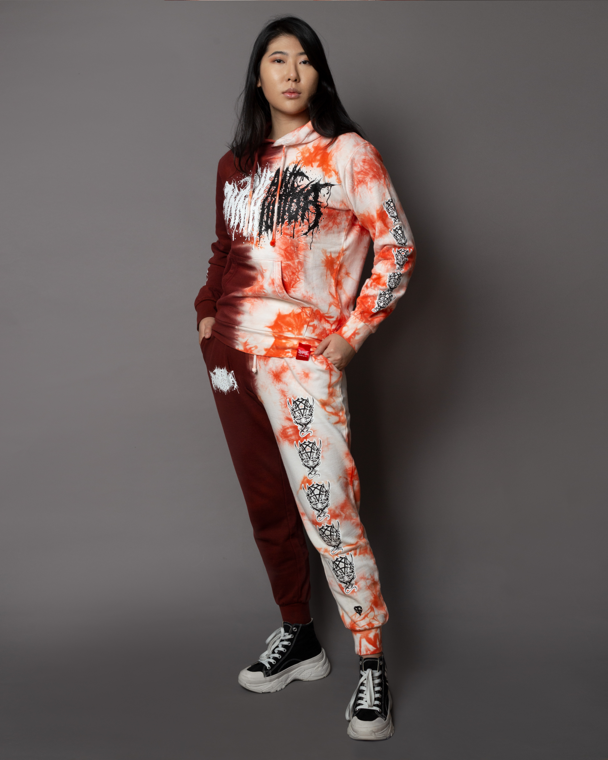INFANT ANNIHILATOR x SHIBORI SPLIT DYE HOODIE