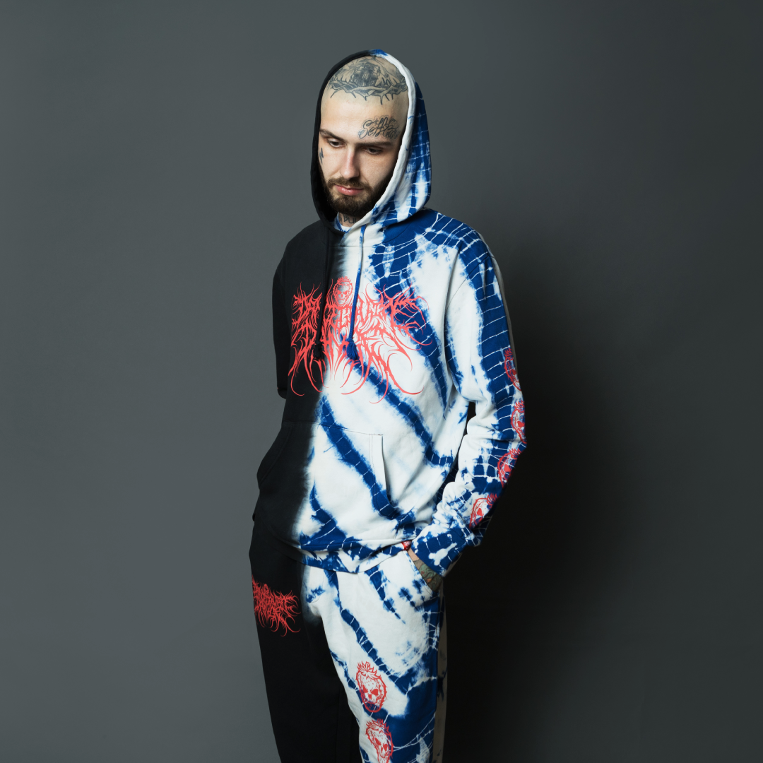 Invent Animate × shibori threads パーカー DANCE GAVIN DANCE x SHIBORI SPLIT DYE HOODIE – Shibori Threads